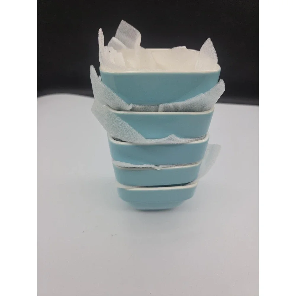 Samsle Ceramic Porcelain Ramekins Set 5 Baking Bowls Oven Microwave Dishwasher